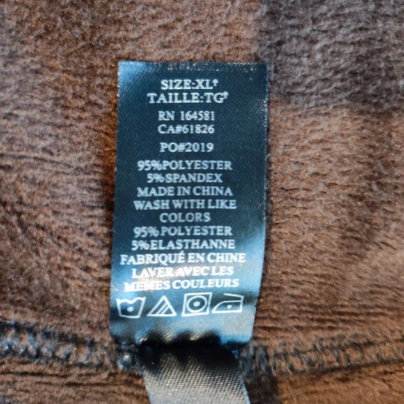 Just cozy winter insulated leggings blue black camo women's size XL - Picture 5 of 7